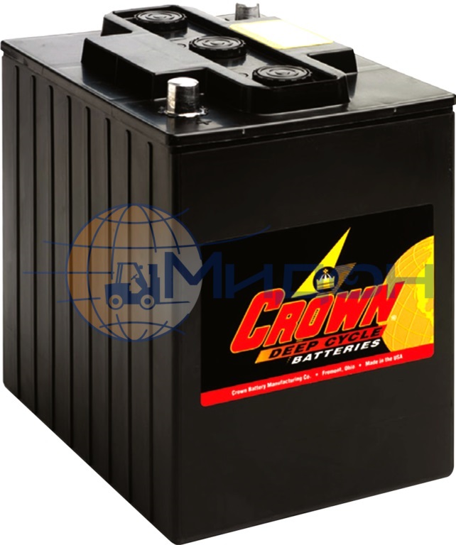 Аккумуляторная батарея полутяговая (АКБ) CROWN CR235HD ( 260 х 179 х 278 ) 6 V 190/235 Ач