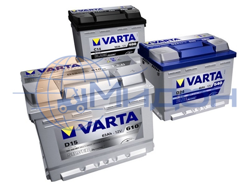 Аккумулятор стартерный Varta (Германия) Silver Dynamic 6СТ-105.0 (605 901 095) 12 V, 105 Ач, 393х175х190 мм, Плюс справа, Европейский тип, AGM