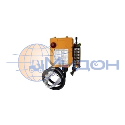 Пульт для промышленного радиоуправления A25-6D Telecrane 220v-380v, 6-кнопок, 2-скоростной, старт, ключ, стоп, сигнал