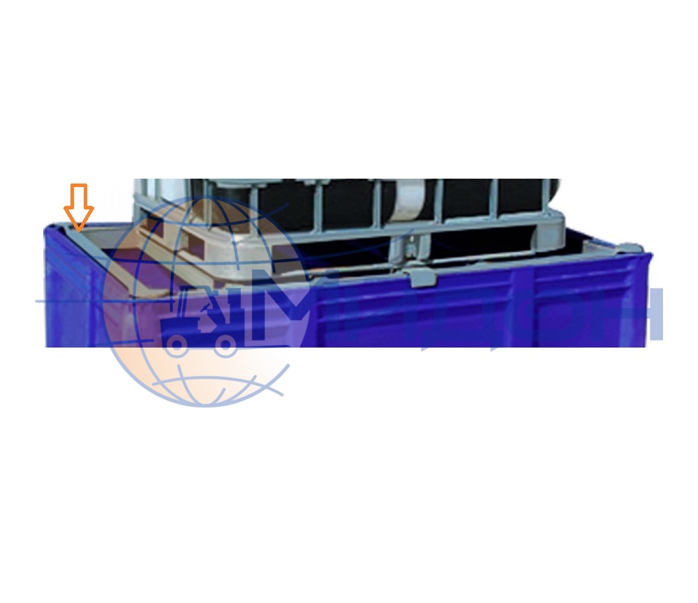 Решетка металлическая для контейнера пластикового 11-174 1200 х 1000 х 100