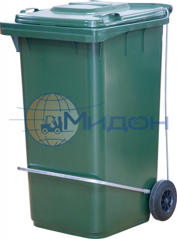 Педальный привод для бака мусорного на 240 литров П-образный