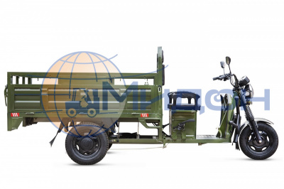 Трицикл грузовой электрический RUTRIKE D4 NEXT 1800 60V1500W (серый-2374)