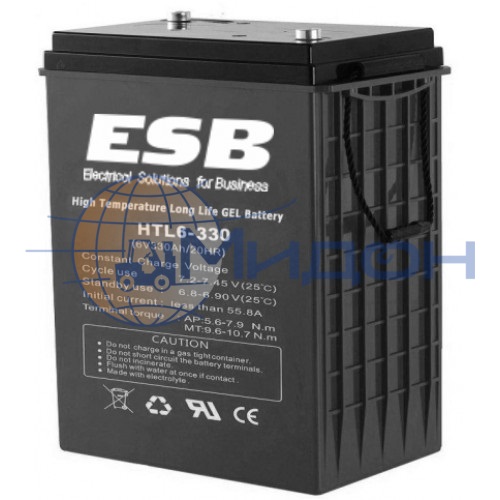 Аккумуляторная батарея полутяговая (АКБ) ESB HTL12-110 ( 331 х 174 х 214/220 ) 12 V 88/110 Ач необслуживаемая