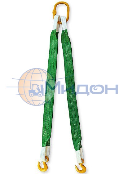 Строп текстильный паук 2-ветвевой (2СТ) 300мм 20,0т 9м