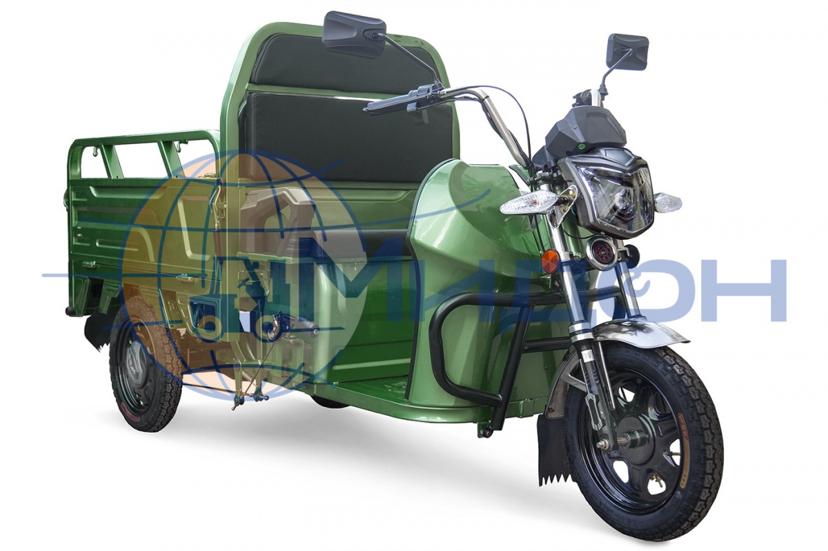 Трицикл грузовой электрический RUTRIKE Вояж К1 1200 60V800W (серый-2408)