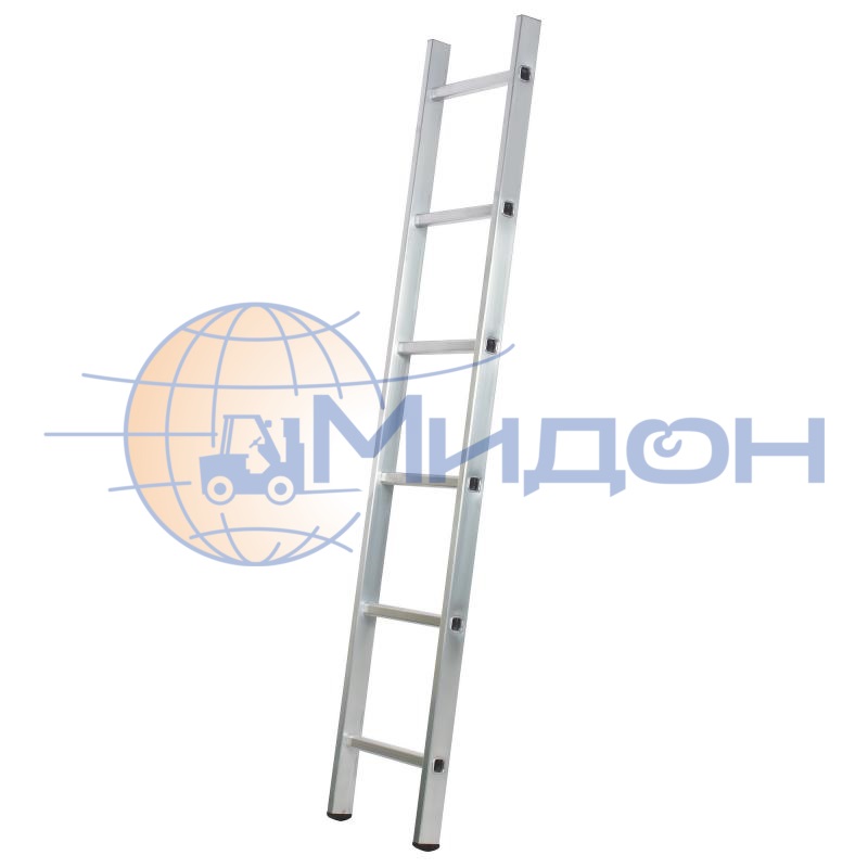 Лестница алюминиевая односекционная приставная 1*6 Alumet (5106)