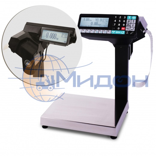Весы-регистраторы торговые МАССА МК-6.2-RP10, многофункциональные с печатью этикеток и чеков