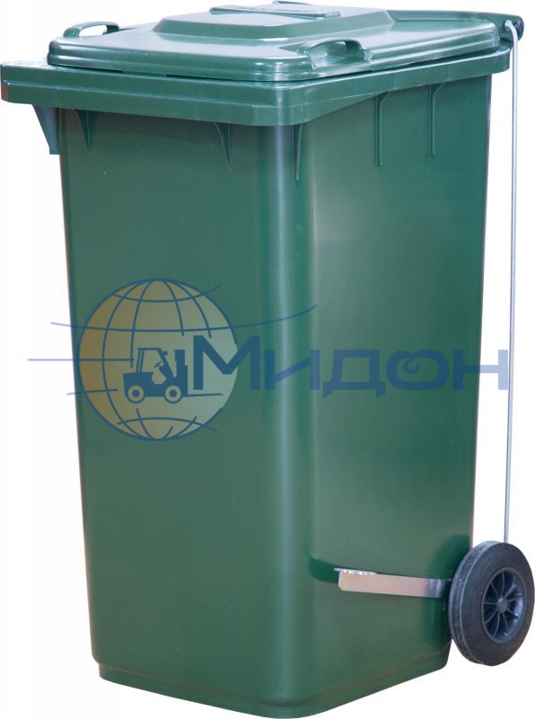 Педальный привод для бака мусорного на 240 литров Г-образный