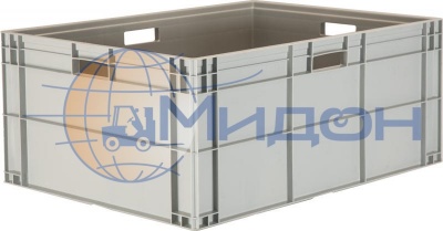 Ящик пластиковый 814 универсальный, сплошной, дно с усилением 800 х 600 х 345