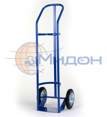 Тележка двухколесная ДБ-1 (100кг) для кислородных, углекислотных баллонов с надувными колёсами ф250мм
