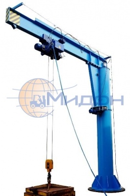 Кран консольный колонный с электрическим поворотом консоли 3,2 т, Lстрелы= 3 м, Высота = 2 м, t: -40…+40С