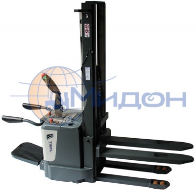 Штабелёр самоходный ESi20 Li-Ion DX320 EPS TISEL Technics (Германия) 2000/1000+1000 кг, 3200 мм, с АКБ Li-Ion и ЗУ, площадка и ограждения, для 2х паллет