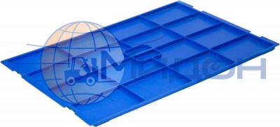 Крышка контейнера пластикового KLT 6415, 6429, 6147, 6280, сплошная 600 х 400 х 25