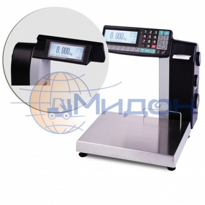 Весы-регистраторы торговые МАССА МК-15.2-R2L10-1, с печатью чеков и этикеток