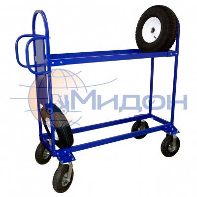 Тележка для шин (стеллаж для автомобильных колёс) ТДШ ( 400х1400х1200 ) (без колёс)