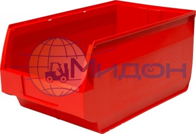 Лоток пластиковый для склада ITALIA Venezia 5006, красный, сплошной 500 х 310 х 250