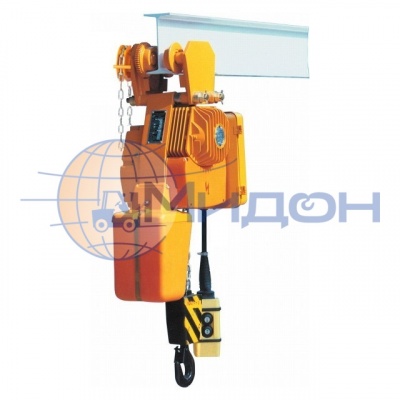 Таль электрическая цепная передвижная ВE082М ручной привод тележки (Болгария) 500кг 3,2 м скорость подъёма 4.0/1.2 м/мин