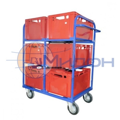 Тележка для ящиков ТДЯ 2 ( 636х896х1013 ) (без колёс)