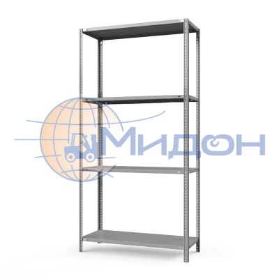 Стеллаж полочный Лайт ТС-2284 (2200х1000х800) 500 кг(стеллаж), 120 кг(полка), 4 полки обычные