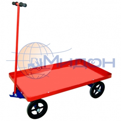 Тележка платформенная усиленная, с поворотной осью ТПО 2 ( 600х900 ) (без колёс)