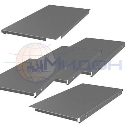 Комплект настила стеллажа Профи-Т Т120 445/1525 мет. настил осн. 300 х 450 (3шт) , доб. 318 х 450 (2шт)