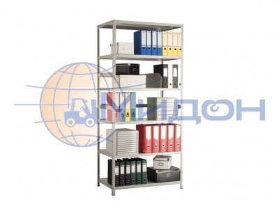Стеллаж полочный MS 200/100х60/6 (2000х1000х600) 500 кг(стеллаж), 100 кг(полка) 6 полок
