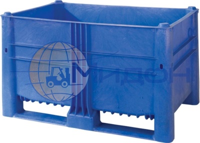 Контейнер пластиковый 10-080 ТН крупногабаритный 1200 х 800 х 740 сплошной на полозьях
