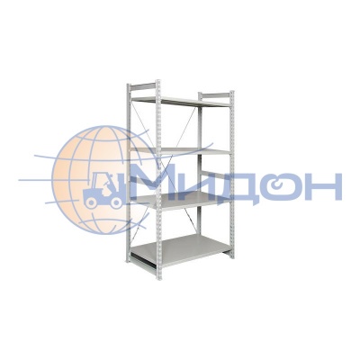 Стеллаж полочный Универсал ТСУ 1 (2000х1060х300) 1800 кг(стеллаж) 150 кг(полка) 4 полки обычные