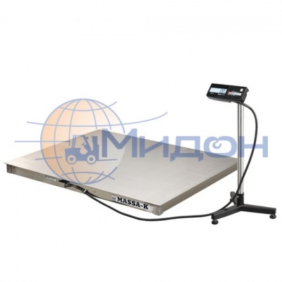 Весы товарные платформенные МАССА 4D-PM.S-3-3000 (1500x1200мм), из нержавеющей стали