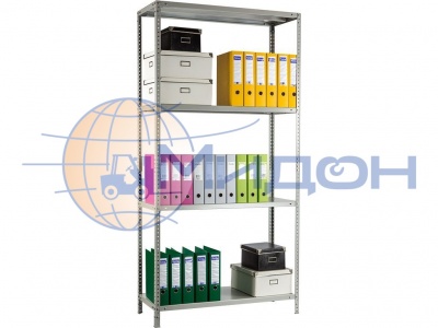 Стеллаж полочный медицинский СТМ MS 220/100х30/6 (2200х1000х300) 500 кг(стеллаж), 100 кг(полка) 6 полок