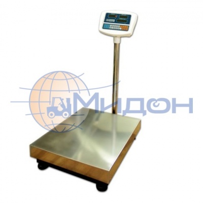 Весы товарные платформенные МИДЛ МП 150 МДА Ф-3(20/50; 450х600) «Восточный Базар 518»(нерж)