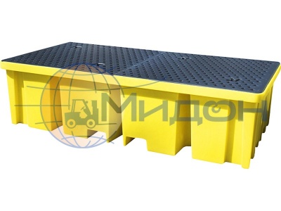 Контейнер пластиковый под локализацию ПдО К2 2340 х 1225 х 610 для 2х еврокубов с решеткой