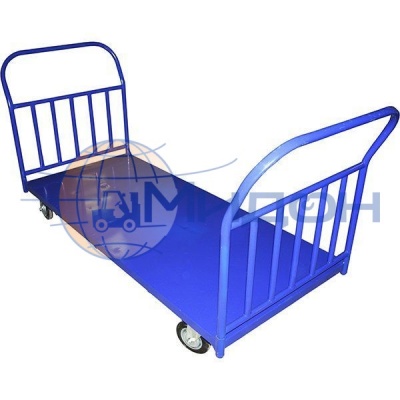 Тележка платформенная с двумя ручками ПД-6.9 600х900 (колёса ф160: стандартные, Германия)