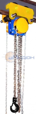Таль ручная цепная передвижная ТРШБУп IIGb c Т3 3,2 т, 12 м взрывобезопасная Ex (уменьшенная высота)