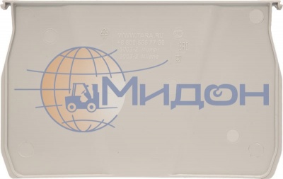 Разделитель ширины 5003-2 для ящика пластикового 5003 серый, сплошной 222 х 122 х 2