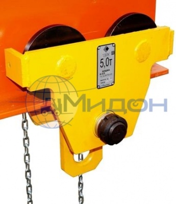 Кошка (механизм передвижения) тали ручной (тип Б) Россия 5 т, 9 м с приводом (взрывобезопасная Ex)