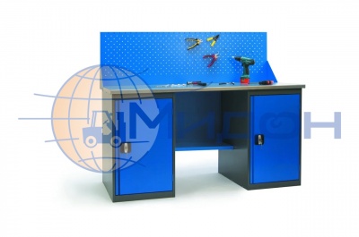 Верстак с двумя тумбами ВТ2-1.9 (ШхГхВ,мм) 1900x685x850