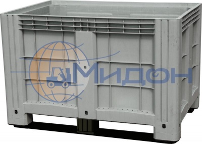 Контейнер пластиковый SDBOX 1208 SS крупногабаритный 1200 х 800 х 800 cплошной на полозьях