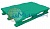 Паллет пластиковый сплошной на 3х полозьях (6000кг/1800кг/1500кг), усилен металлическим профилем TR 1208-1-1 1200 х 800 х 150 цвет - зелёный
