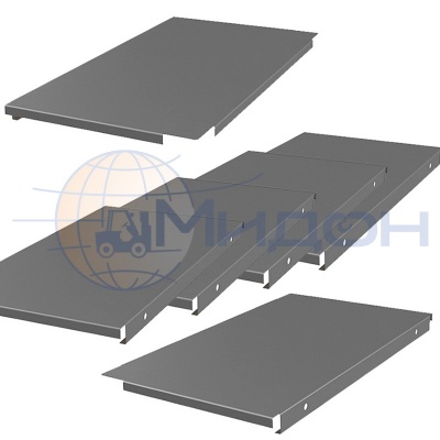 Комплект настила стеллажа Профи-Т Т140/L 645/1830 мет. настил осн. 300 х 650 (4шт) , доб. 318 х 650 (2шт)