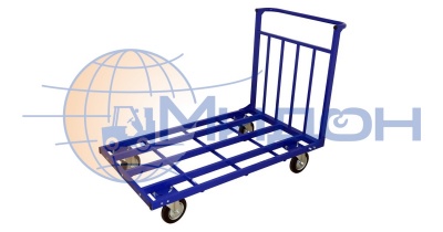 Тележка платформенная усиленная каркасная (без настила) ТТ 7 ( 800х1400 ) (колёса ф250: большегрузные, Китай)