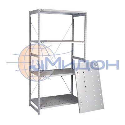 Стеллаж полочный Универсал ТСУ 4.7 (2000х760х600) П 1800 кг(стеллаж) 300 кг(полка) 4 полки перфорированные