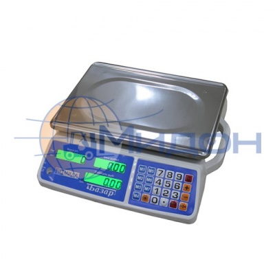 Весы торговые МИДЛ МТ 6 МЖА (1/2; 230x340) "Базар" 3у (сеть.акб.бат.)