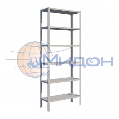 Стеллаж полочный Лайт ТС-31256 (3000х1200х500)** 400 кг(стеллаж), 120 кг(полка), 6 полок обычные