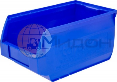 Лоток пластиковый для склада ITALIA Verona 5002, синий, сплошной 250 х 150 х 130