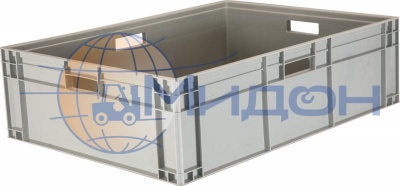 Ящик пластиковый 813 универсальный, сплошной, дно с усилением 800 х 600 х 230