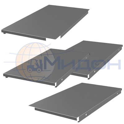 Комплект настила стеллажа Профи-Т Т160/1 998/1225 мет. настил осн. 300 х 1000 (2шт) , доб. 318 х 1000 (2шт)