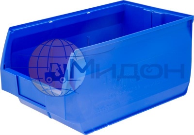 Лоток пластиковый для склада ITALIA Venezia 5006, синий, сплошной 500 х 310 х 250