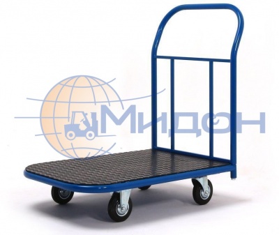 Тележка платформенная с покрытием из резинового листа ПР2- 5.8 500х800 (колёса ф250: надувные, Китай)