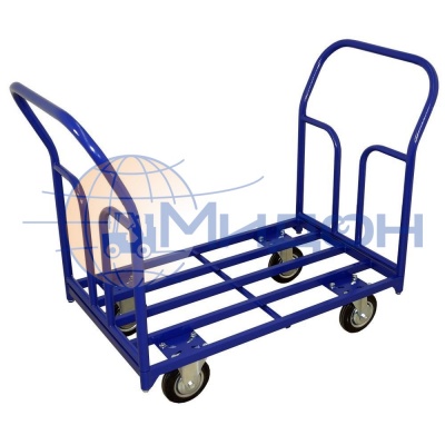 Тележка платформенная каркасная (без настила) с 2мя ручками ТКД 2 ( 600х900 ) (колёса ф160: стандартные, Китай)